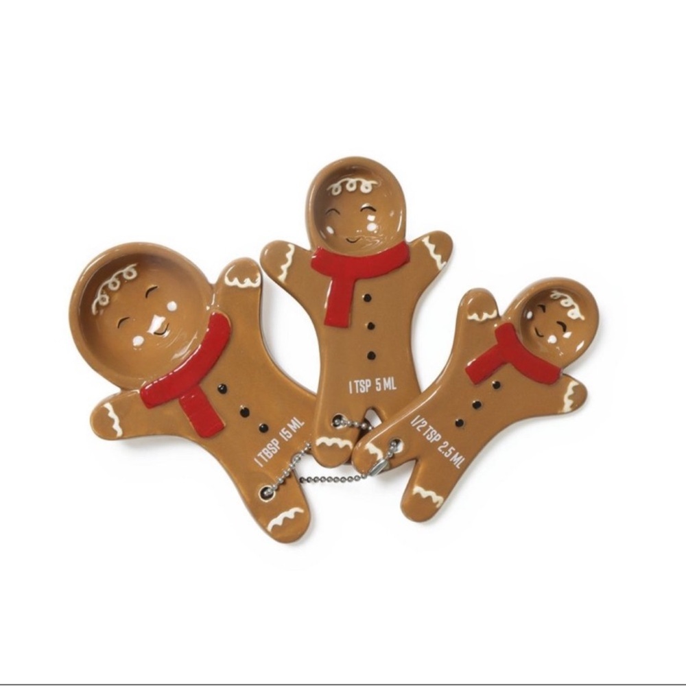 Target Bullseye Playground Ceramic Gingerbread Man Measuring Spoons